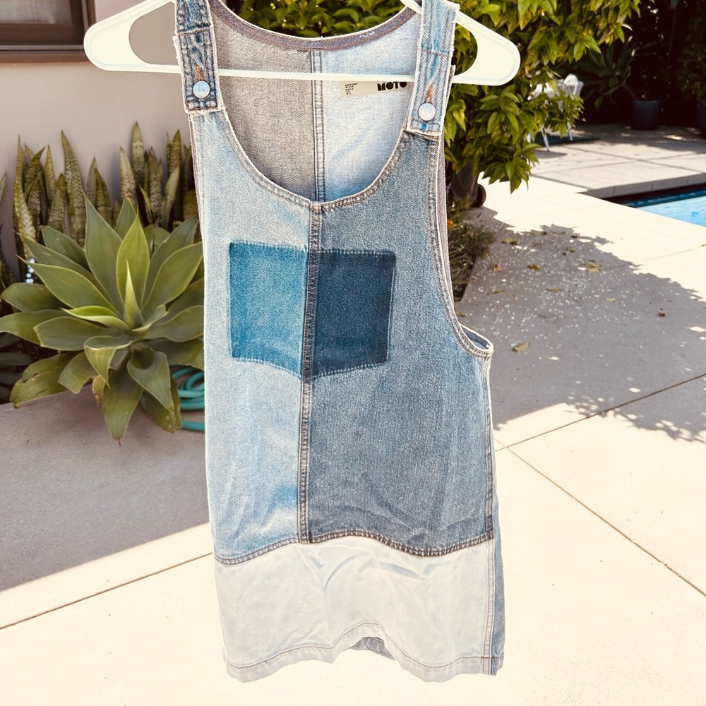Denim Overall Dress - Picture 3 of 5